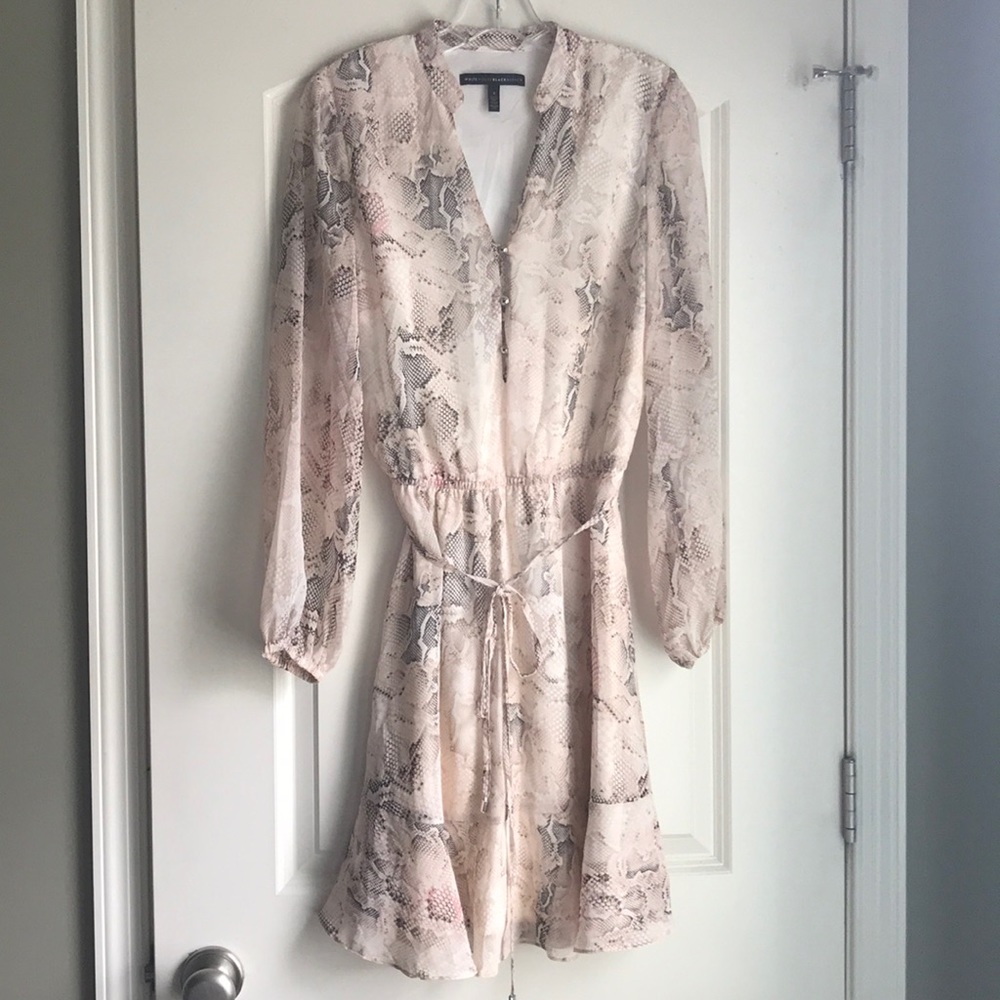 White House Black Market snakeprint dress